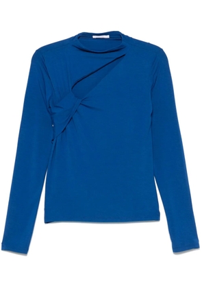 Patrizia Pepe cut-out draped top - Blue