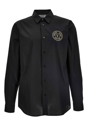 Versace Jeans Couture embroidered-logo shirt - Black