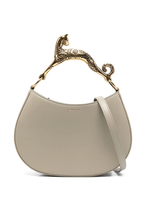 Lanvin cat leather tote bag - Green