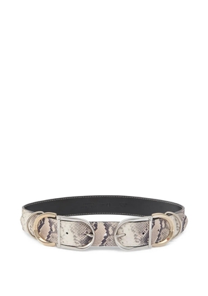 PINKO snakeskin buckle belt - Neutrals