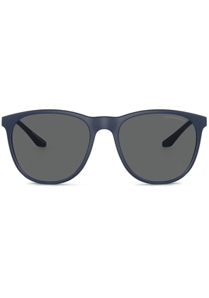 Emporio Armani logo-plaque sunglasses - Blue