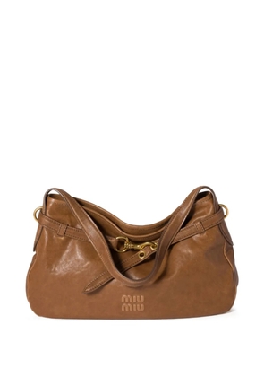 Miu Miu Aventure slouchy shoulder bag - Brown