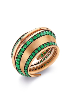 LILY GABRIELLA 18kt rose gold Spira emerald ring - Pink