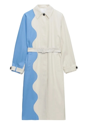 MSGM two-tone trench coat - White