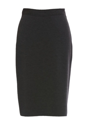 Versace Pre-Owned wool midi skirt - Black