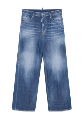 DSQUARED2 logo-embroidered jeans - Blue