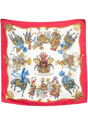 Hermès Pre-Owned 1994 Les Fetes du Roi Soleil scarf - Red