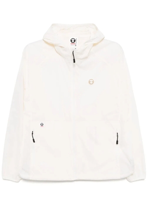AAPE BY *A BATHING APE® moonface logo windbreaker jacket - White