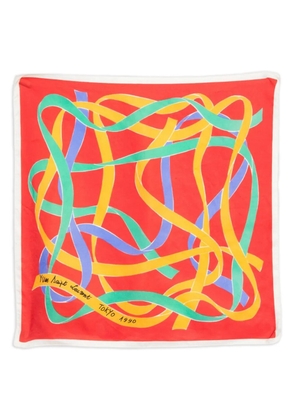 Saint Laurent Pre-Owned 1990s silk scarf - Red