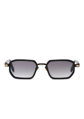 John Dalia Miles geometric-frame sunglasses - Black