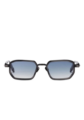 John Dalia Miles geometric-frame sunglasses - Black