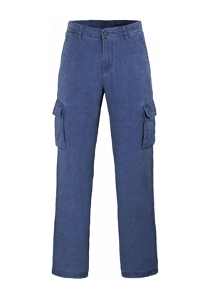 Moorer cargo straight-leg trousers - Blue