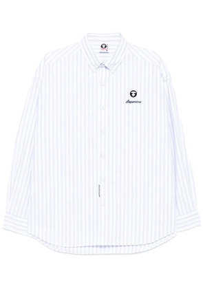 AAPE BY *A BATHING APE® striped shirt - White