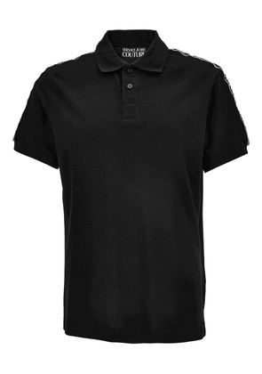 Versace Jeans Couture tape-detail polo shirt - Black