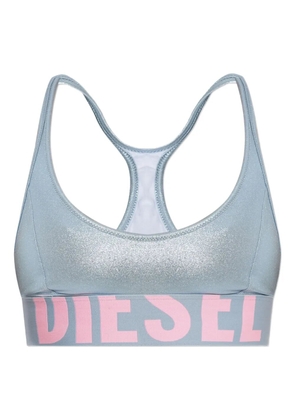 Diesel Zaira-D-Pop metallic racerback bikini top - Blue