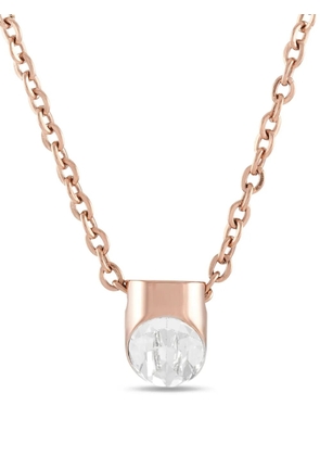 Calvin Klein Vintage Calvin Klein Brilliant Rose Gold PVD-Plated Stainless Steel White Crystal Necklace KJ8YPN140200 - Pink