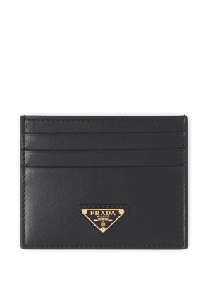 Prada logo-plaque cardholder - Black