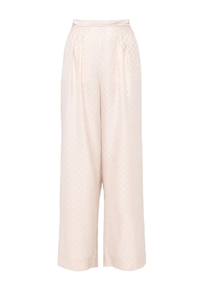 ERES Splendeur pleated geometric-pattern trousers - Pink