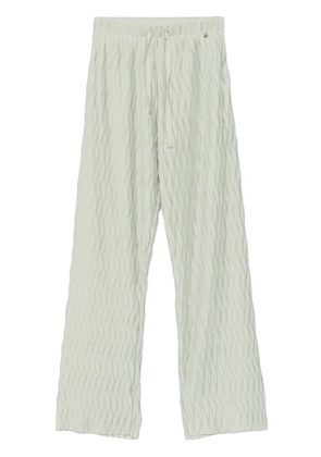 Herno wrinkled-effect trousers - Green