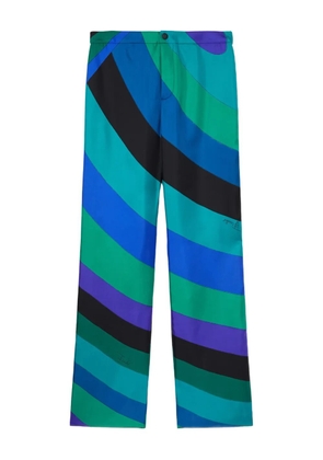 PUCCI Iride-print wide-leg trousers - Blue