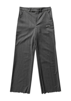 UMBRO frayed pinstriped trousers - Grey