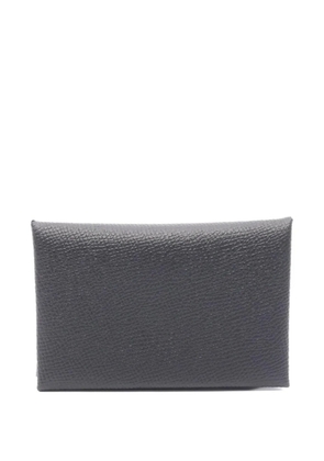 Hermès Pre-Owned 2024 Calvi leather coin purse - Black