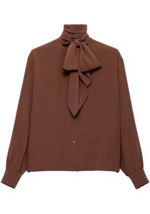 Prada Marocain shirt - Brown