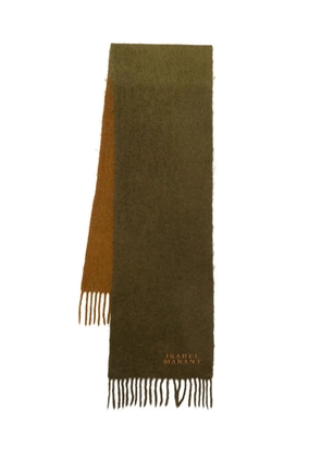 ISABEL MARANT Firna two-tone fringe scarf - Brown
