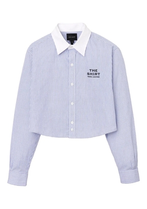 Marc Jacobs gingham check cropped shirt - Blue