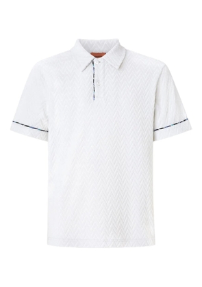 Missoni zigzag-woven polo shirt - White