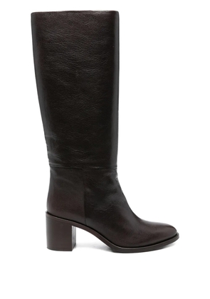 P.A.R.O.S.H. 70mm leather knee-high boots - Brown