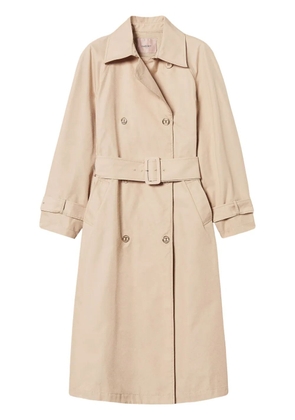TWINSET double-breasted trench coat - Neutrals