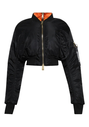 VETEMENTS double zip bomber jacket - Black