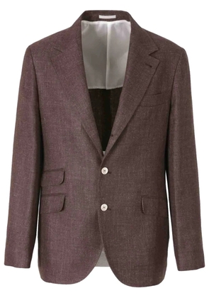 Brunello Cucinelli single-breasted blazer - Brown