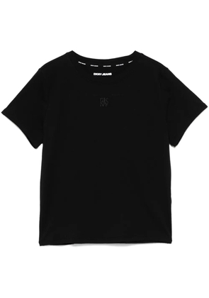 DKNY logo-embroidered T-shirt - Black