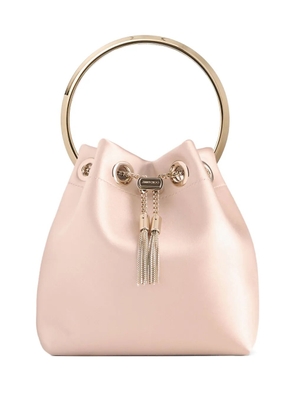 Jimmy Choo Bon Bon circular-handle bucket bag - Pink