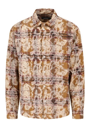 DSQUARED2 bleached sparkly check shirt - 001F