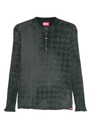 Diesel buttoned ribbed t-shirt - Grey