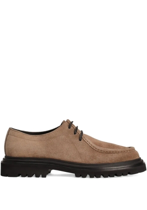 Dolce & Gabbana suede lace-up derby shoes - Brown