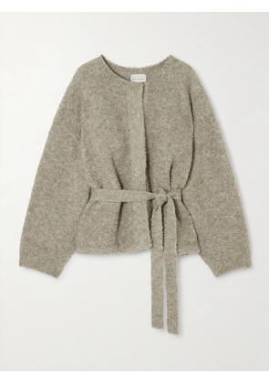 Deiji Studios - Pod Belted Bouclé Cardigan - Gray - XS,SM,ML