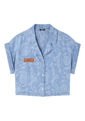 Versace Barocco-print shirt - Blue