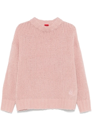 HUGO open-knit sweater - Pink