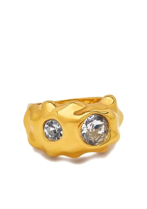Oscar de la Renta crystal-embellished ring - Gold