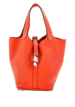Hermès Pre-Owned Picotin Lock Bag Clemence PM bucket bag - Orange
