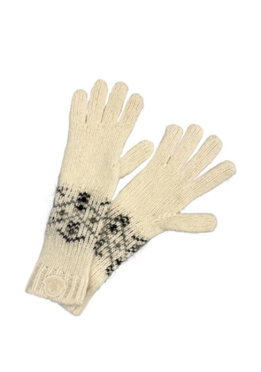 Moncler crystal-embellished gloves - Neutrals