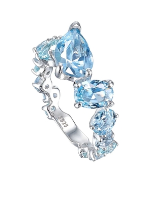 Anabela Chan Nova Starburst aquamarine ring - Blue