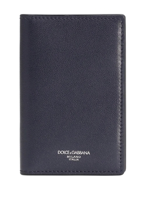 Dolce & Gabbana logo-stamp card holder - Blue