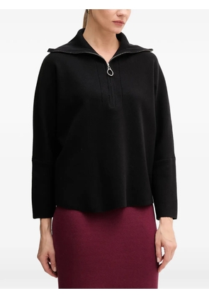 Joseph Ribkoff zip-up collar sweater - Black