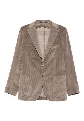 Tagliatore corduroy patch-pocket blazer - Brown