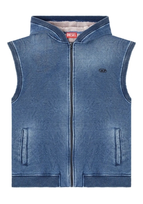Diesel S-Hakel logo-detail zip-up hoodie - Blue